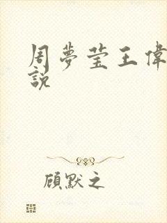 周梦莹王伟忠小说