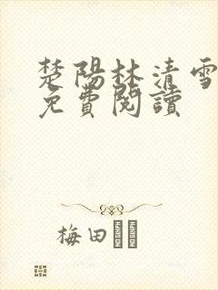 楚阳林清雪全文免费阅读