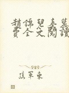 赵锦儿秦慕修免费全文阅读