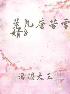 叶凡唐若雪《龙婿》
