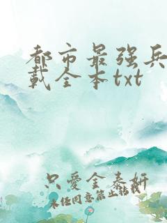 都市最强兵王下载全本txt