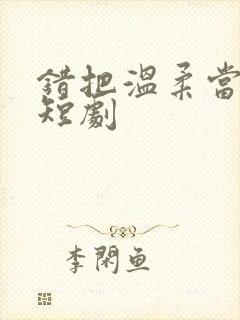错把温柔当情深短剧