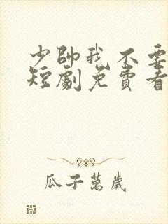 少帅我不要你了短剧免费看