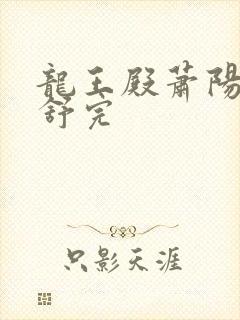 龙王殿萧阳叶云舒完