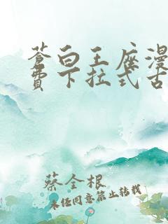 苍白王座漫画免费下拉式古风漫画