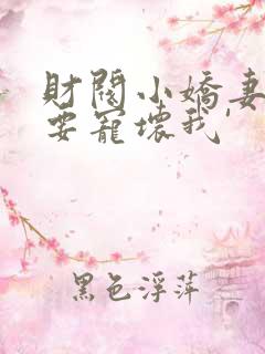 财阀小娇妻叔你要宠坏我'