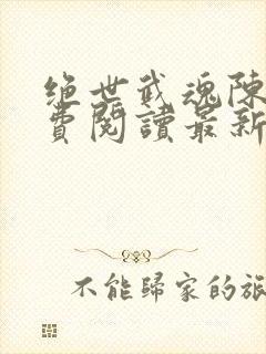 绝世武魂陈枫免费阅读最新章节