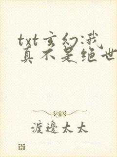 txt玄幻:我真不是绝世高人下载