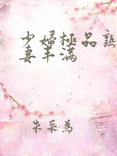 少妇极品熟妇人妻丰满