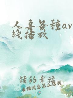 人妻各种av在线播放