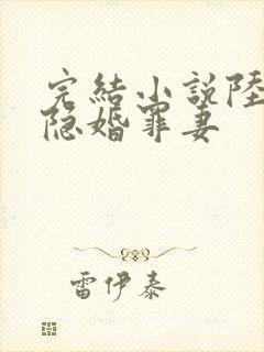 完结小说陆少的隐婚罪妻