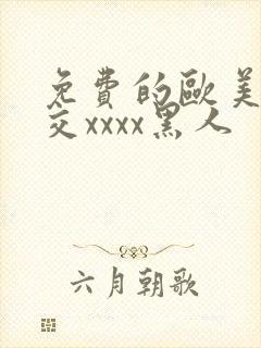 免费的欧美性猛交xxxx黑人