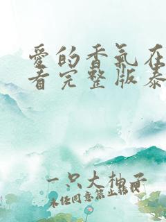 爱的香气在线观看完整版泰剧