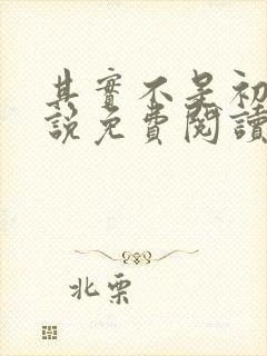 其实不是初恋小说免费阅读