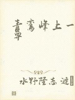 青鸾峰上一剑独尊