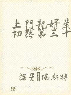 上门龙婿叶辰萧初然第三十