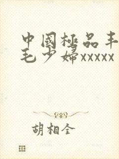 中国极品丰满多毛少妇xxxxx