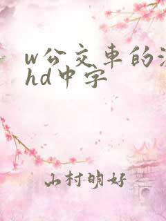 w公交车的激情hd中字