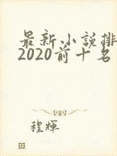 最新小说排行榜2020前十名