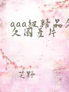 aaa级精品久久国产片