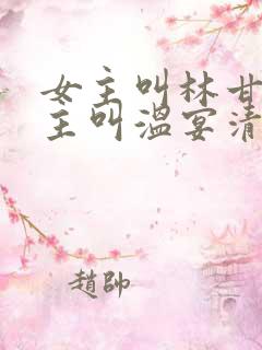 女主叫林甘棠男主叫温宴清的小说