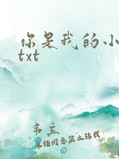 你是我的小确幸txt