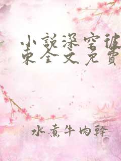 小说深空彼岸辰东全文免费阅读完整版