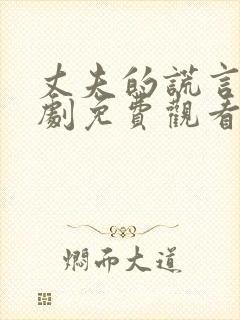 丈夫的谎言电视剧免费观看全集高清