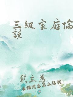 三级家庭伦理小说