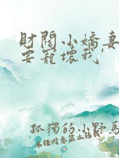财阀小娇妻叔你要宠坏我'