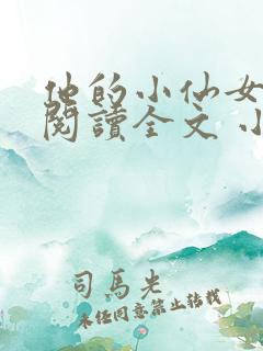 他的小仙女免费阅读全文 小说