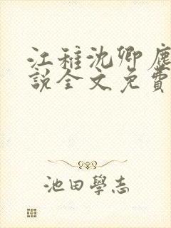 江稚沈卿尘的小说全文免费阅读最新贺