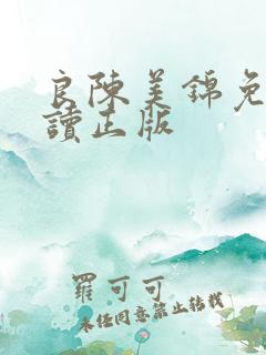 良陈美锦免费阅读正版