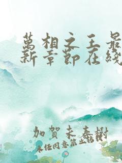 万相之王最新更新章节在线阅读