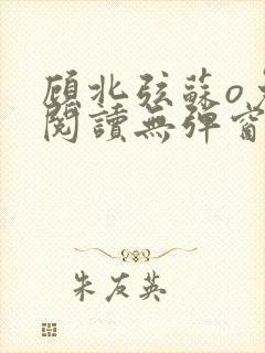 顾北弦苏o免费阅读无弹窗