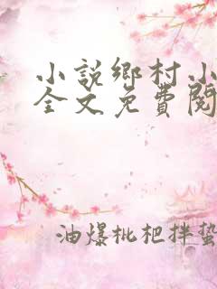 小说乡村小医仙全文免费阅读