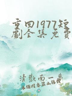 重回1977短剧全集免费观看高清