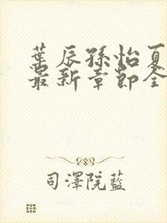 叶辰孙怡夏若雪最新章节全文免费