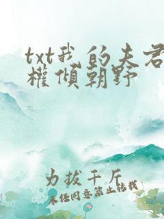txt我的夫君权倾朝野