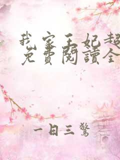 我家王妃超凶的免费阅读全文