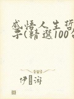 感悟人生哲理句子(精选100句)