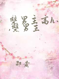 双男主高h小说,双男主