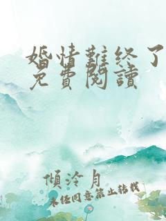 婚情难终了小说免费阅读