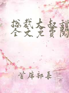 总裁大叔甜宠妻全文免费阅读全文