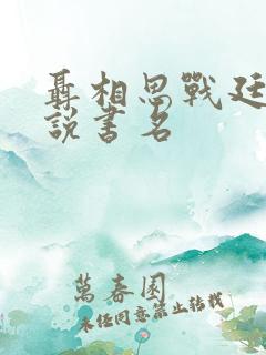 聂相思战廷深小说书名