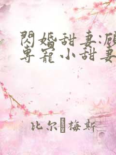 闪婚甜妻:顾少专宠小甜妻 纳兰静语