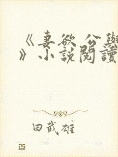 《妻欲 公与媳》小说阅读