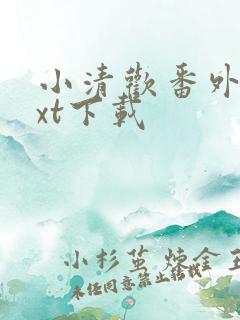 小清欢番外篇txt下载