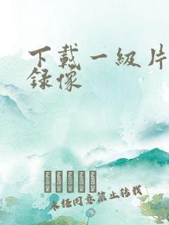 下载一级片黄色录像