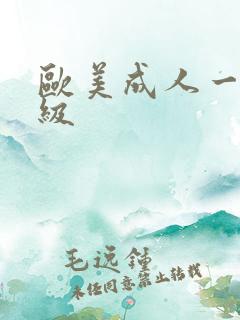 欧美成人一级二级